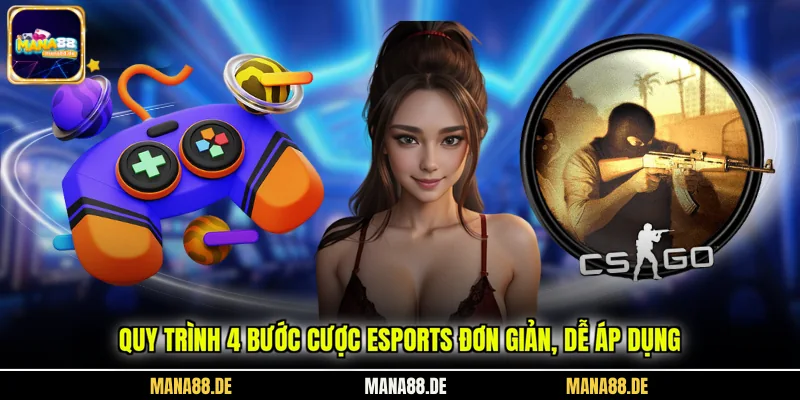 Quy trình 4 bước cược esports đơn giản, dễ áp dụng